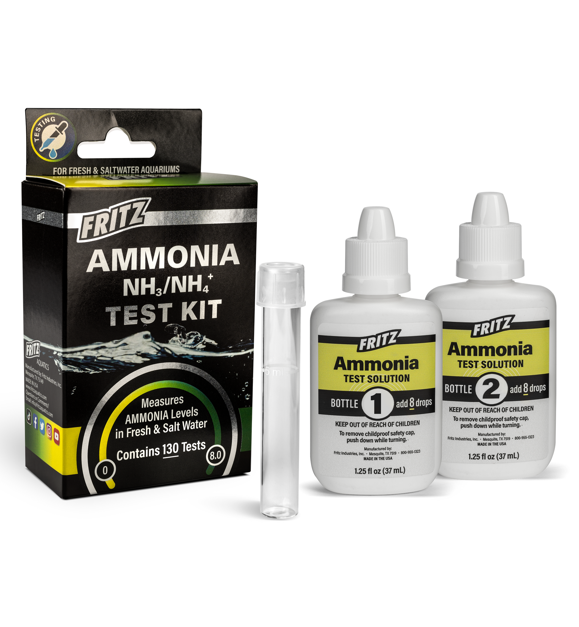 Fritz Ammonia Test Kit 080531040010