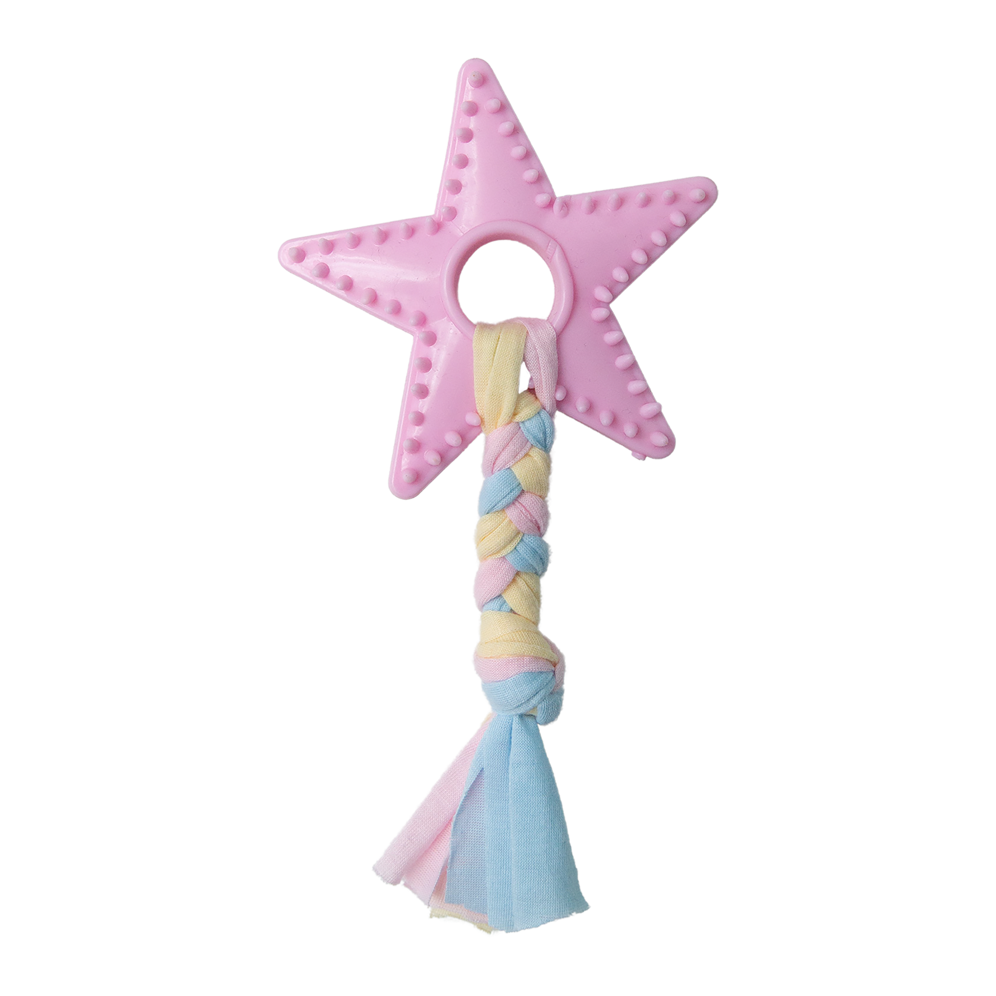 Snugarooz Lil Star Chew TPR Dog Toy Pink 3.5 in 632726319465
