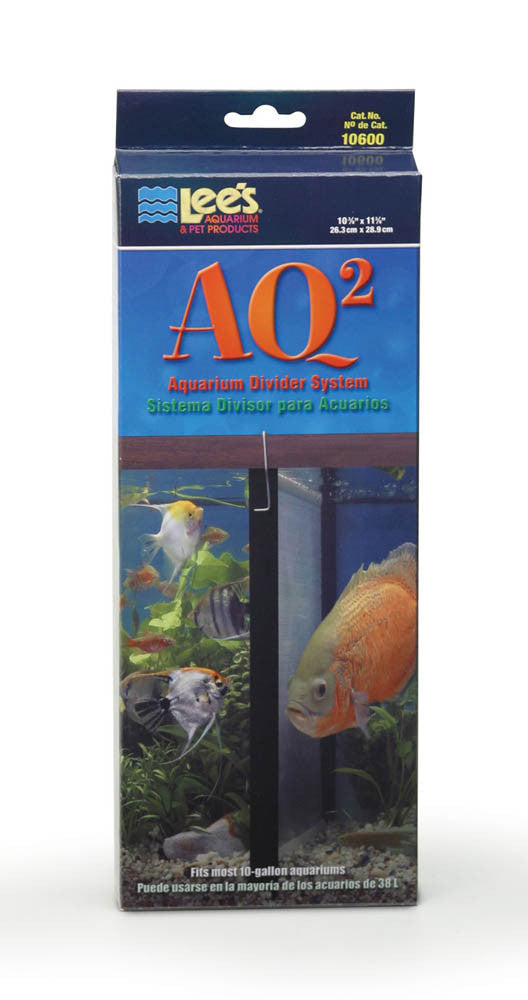 Lees AQ2 Aquarium Divider System Black 10 gal 10x12 in