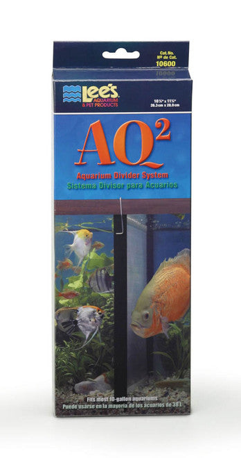 Lees AQ2 Aquarium Divider System Black 10 gal 10x12