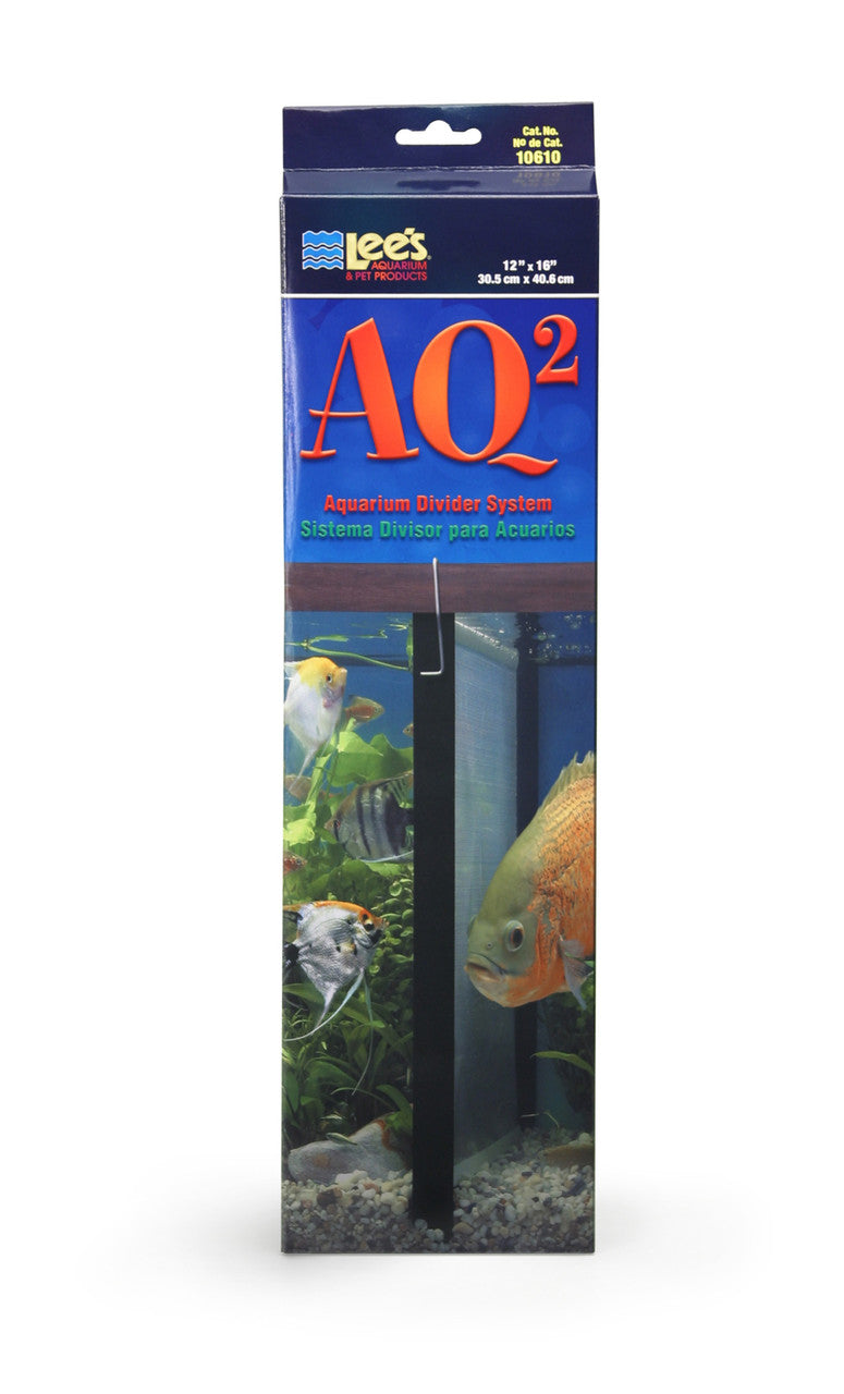 Lees AQ2 Aquarium Divider System Black 20 gal 12x16 in