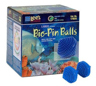 Lees Bio - Pin Ball Filter Media Blue 74ct LG - Aquarium