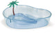 Lees Kidney Shape Turtle Lagoon with Plant Clear 14 in - Reptile