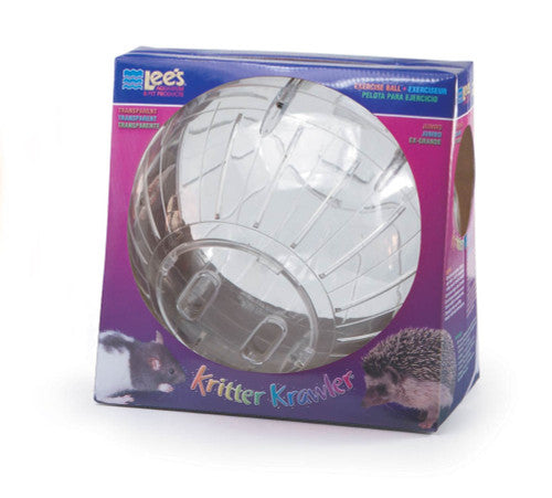 Lees Kritter Krawler Clear View - Thru Running Ball Jumbo - Small - Pet