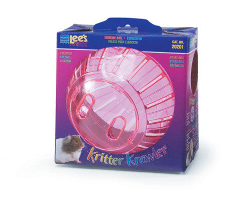 Lees Kritter Krawler Colored View - Thru Box Exercise Wheel Red Standard - Small - Pet