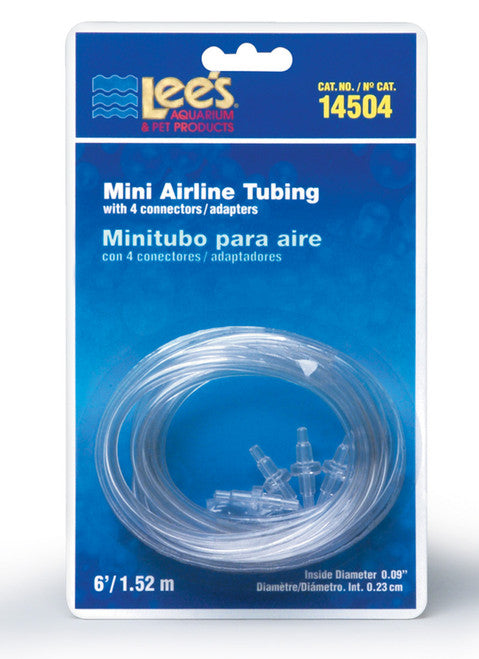 Lees Mini Airline Tubing Clear 6 ft - Aquarium