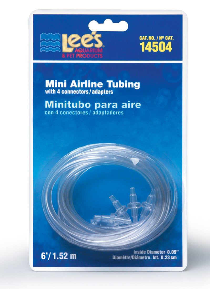 Lees Mini Airline Tubing Clear 6 ft