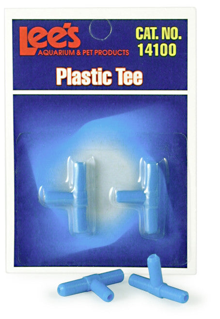 Lees Plastic Tee Blue 2 Count - Aquarium