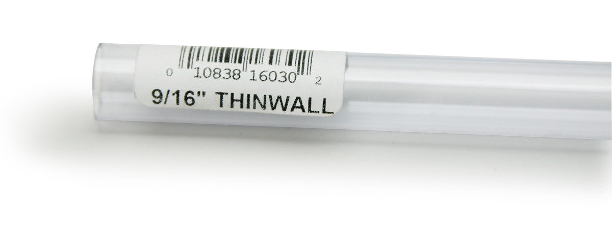 Lees Thinwall Rigid Aquarium Tubing Clear 9/16 in x 36 in