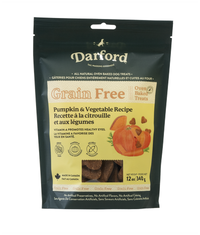 Darford Grain Free Pumpkin Recipe Biscuits Regular Pumpkin 12 oz 064863012846