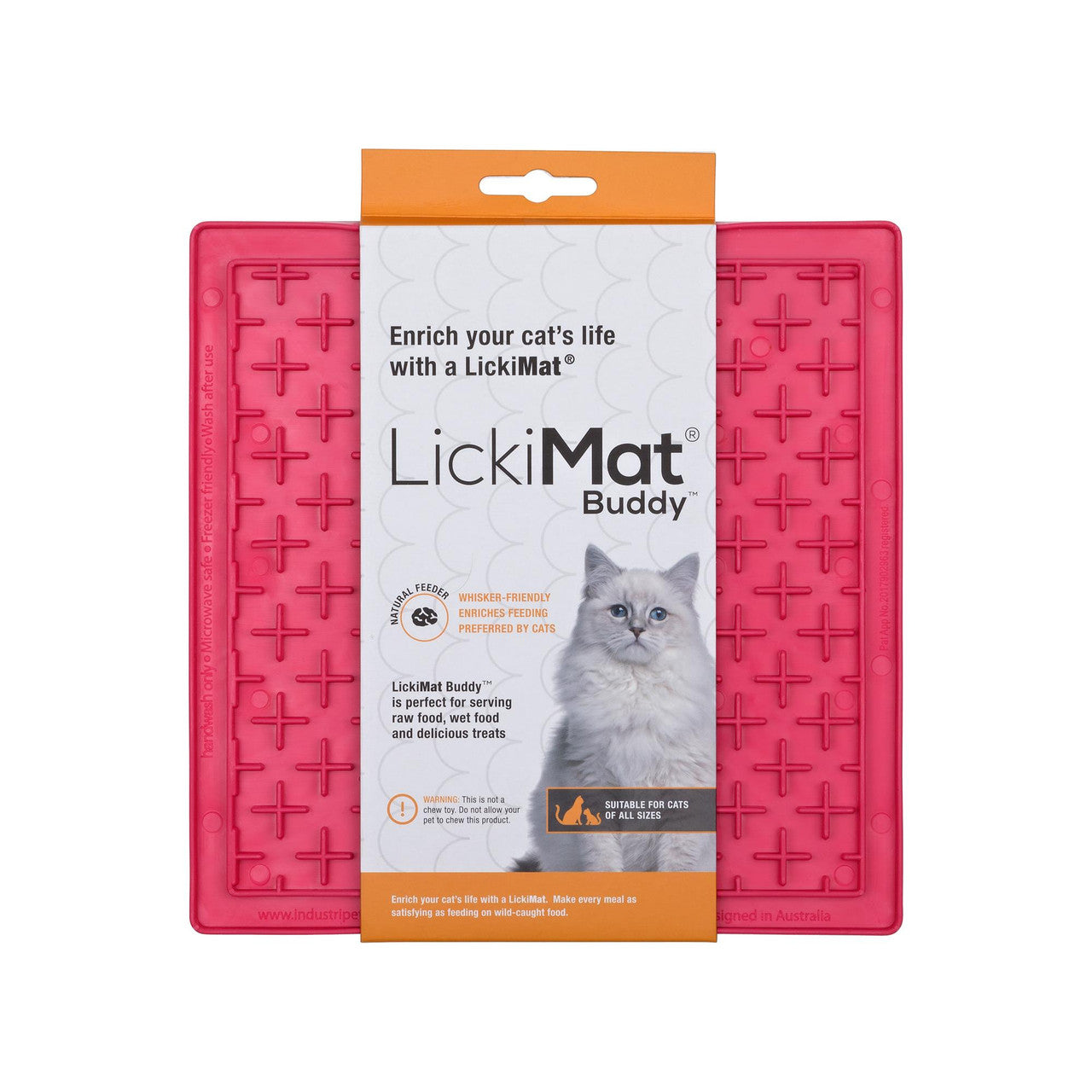 LickiMat Buddy for Cats Pink 9349785000838
