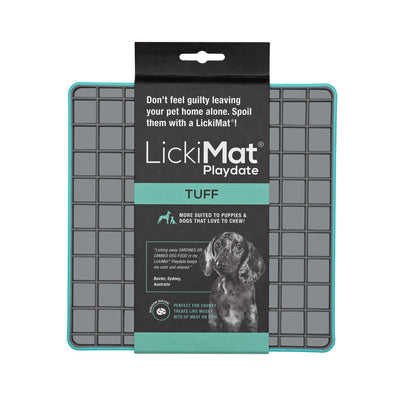 LickiMat Tuff Playdate Turquoise 9349785000388