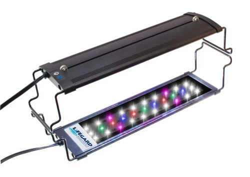 Lifegard Aquatics Full Spectrum LED Light Fixture Black 10 in Nano - Aquarium