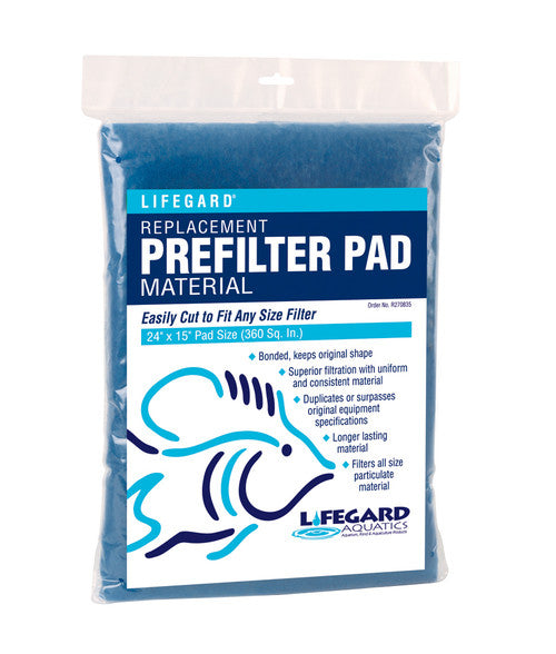 Lifegard Aquatics Replacement Prefilter Pad Blue 2 ft x 90 - Reptile