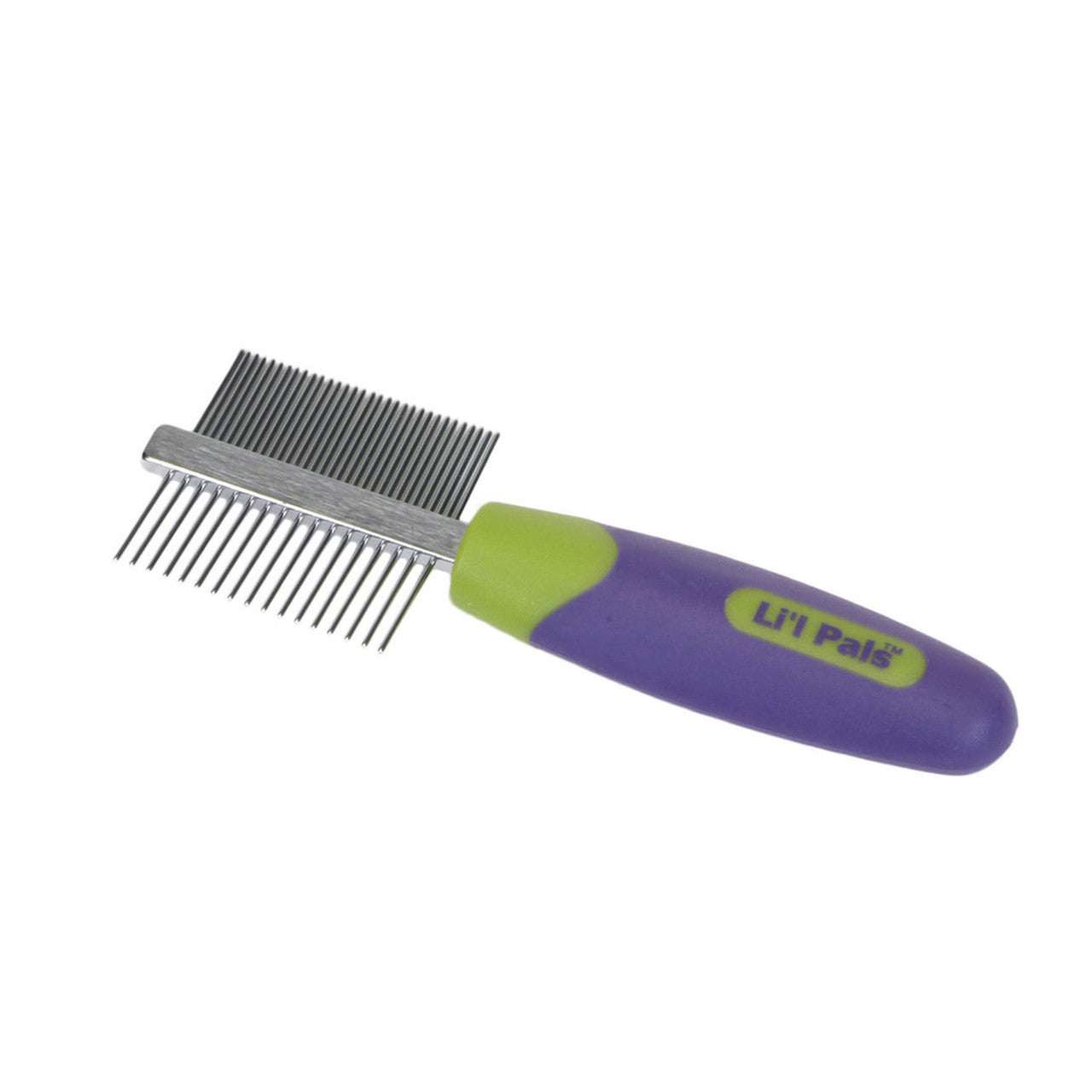 Lil Pals Double-Sided Dog Comb Blue, Green One Size