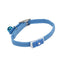 Lil Pals Elasticized Safety Kitten Collar with Jeweled Bow Light Blue 3/8 in x 8 - Cat