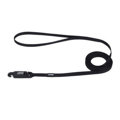 Lil Pals Nylon Dog Leash with E - Z Snap Black 3/8 in x 6 ft