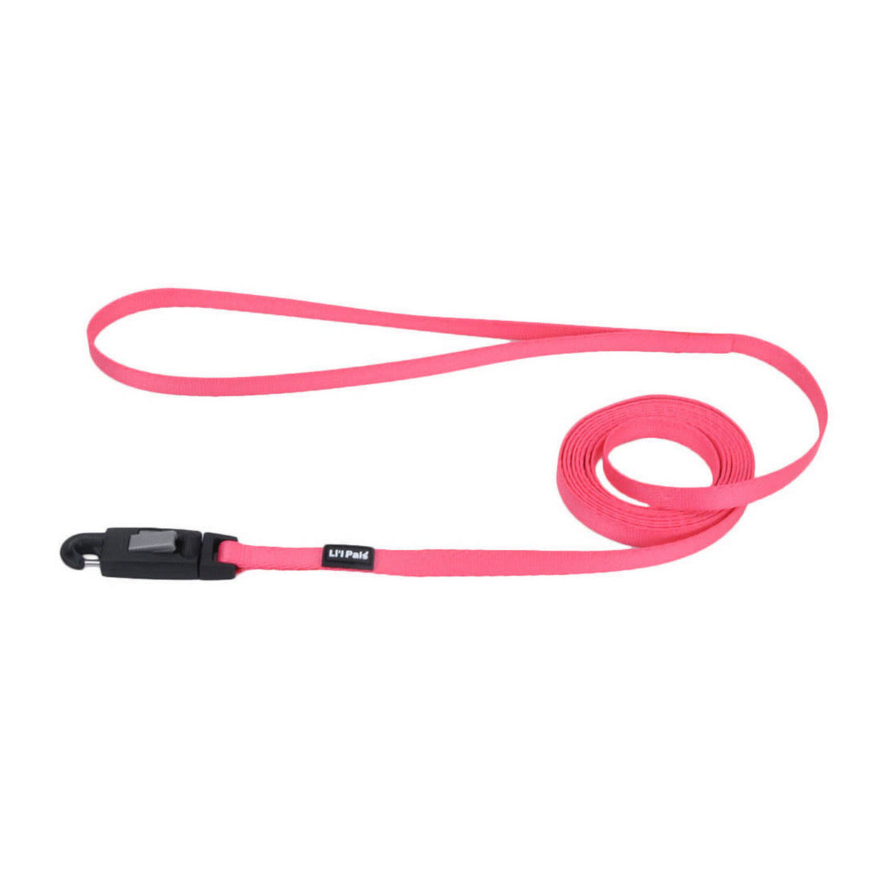Lil Pals Nylon Dog Leash with E-Z Snap Neon Pink 3/8 in x 6 ft