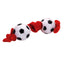 Lil Pals Plush and Vinyl Soccer ball Tug Toy Brown 8 in