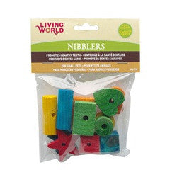 Living World Nibblers Assorted Wood Chews 61318{L + 7} - Small - Pet