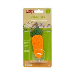 Living World Nibblers Wood Chews Carrot On Sticks 61471{L + 7} - Small - Pet