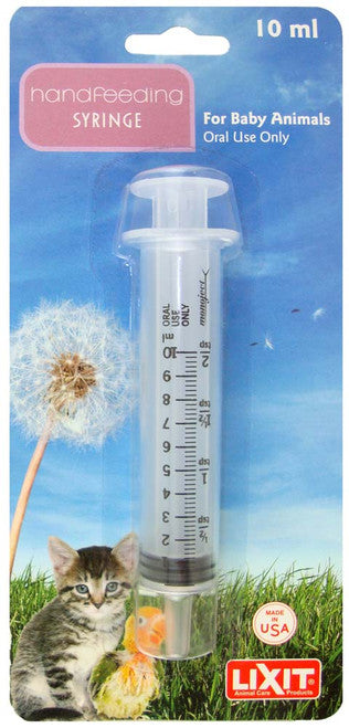 Lixit Hand Feeding Syringe for Baby Animals 10 ml - Small - Pet