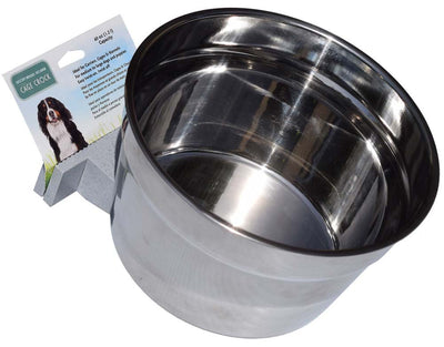 Lixit Stainless Steel Dog Crock Silver 40 Ounces