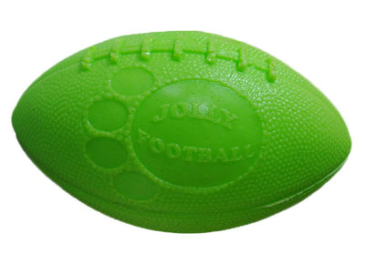 Jolly Pet Football Dog Toy Green, 8 in 788169001884