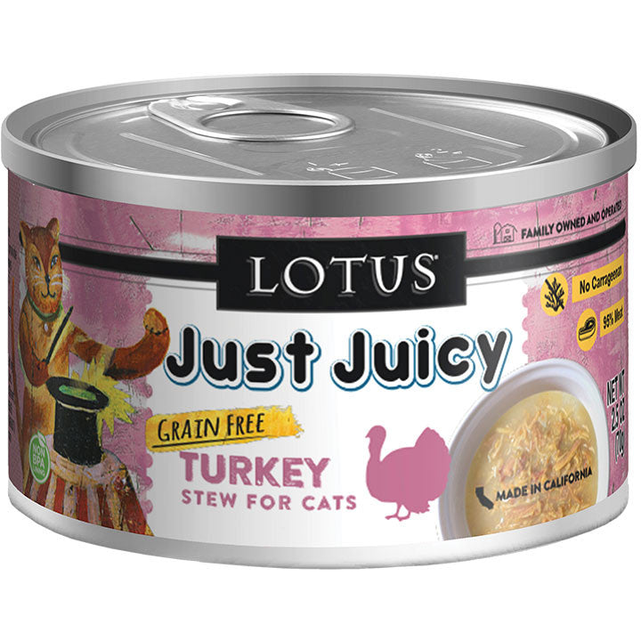 Lotus Cat Just Juicy Turkey Stew 2.5oz {L+x} C=24 784815103933