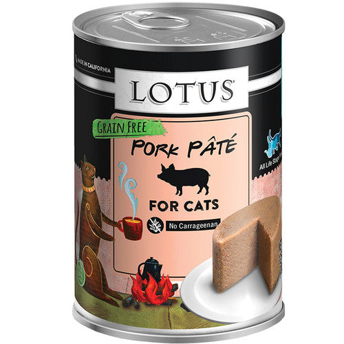 Lotus Cat Pate Grain Free Pork 12.5oz {L + x} C=12