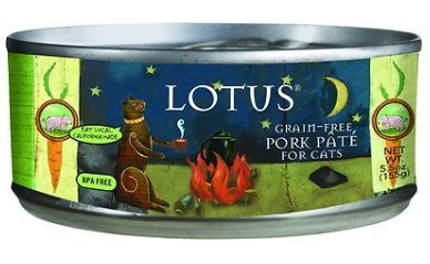 Lotus Cat Pate Grain Free Pork 5.5oz {L + x} C=24