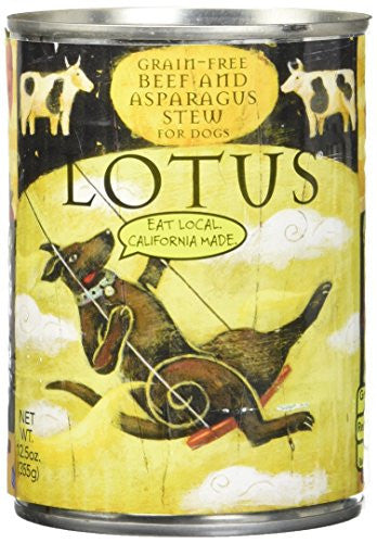 Lotus Dog Grain-free Beef Asparagus 12.5oz {L+x} C=12 784815102929
