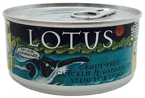 Lotus Dog Grain - free Chcken Asparagus Stew 5.5oz {L + x} C=24