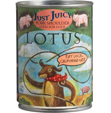 Lotus Dog Grain-free Juicy Pork 12.5oz {L+x} C=12 784815103629