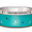 Loving Pets Bella Bowl Medium Dragonfly - Turquoise {L+1} 430890 842982077133