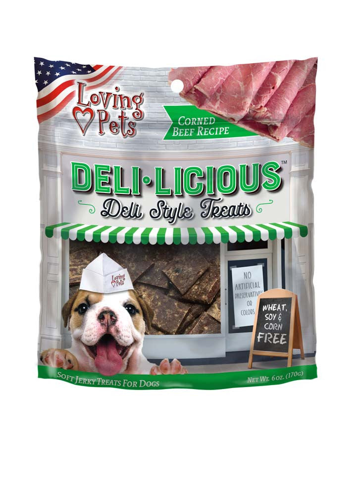 Loving Pets Deli-Licious Dog Treats Corned Beef 6oz