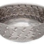 Loving Pets Diamond Plate Bowls with Non Skid Bottom Dog Dish Bowl Silver 1 Pint