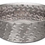 Loving Pets Diamond Plate Bowls with Non Skid Bottom Dog Dish Bowl Silver 2 Quart