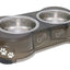 Loving Pets Double Diner Dog Bowl Espresso MD