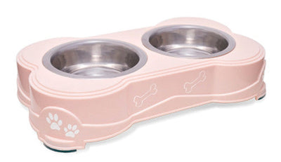 Loving Pets Double Diner Dog Bowl Paparazzi Pink MD