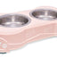 Loving Pets Double Diner Dog Bowl Paparazzi Pink MD
