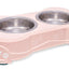 Loving Pets Double Diner Dog Bowl Paparazzi Pink SM