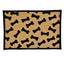 Loving Pets Fashion Dog Mat Dancing Bone Tan Black