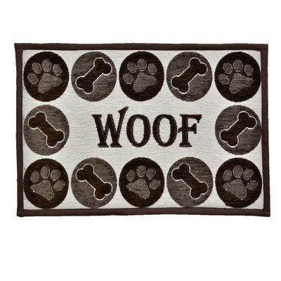 Loving Pets Fashion Mat Woof Chenille Multi - Color - Dog