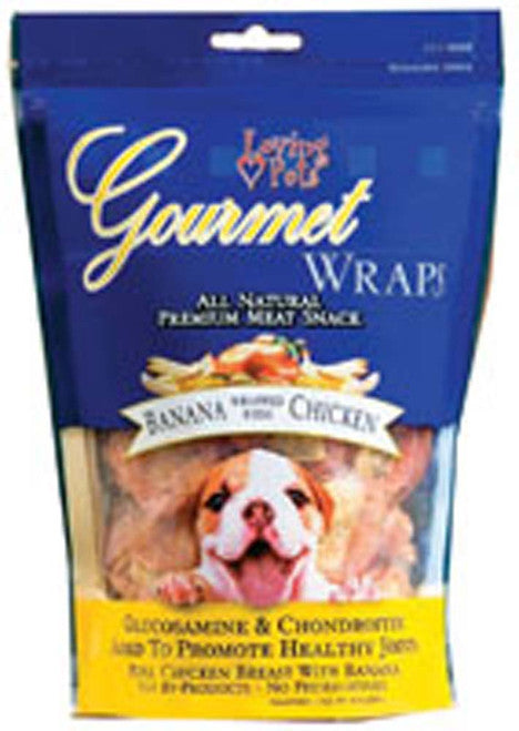 Loving Pets Gourmet Wraps Dog Treat Banana & Chicken 6oz