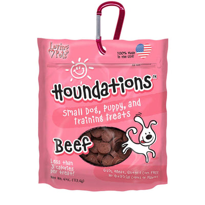 Loving Pets Houndations Small Dog & Puppy Training Treats Beef 4oz