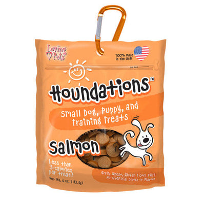 Loving Pets Houndations Small Dog & Puppy Training Treats Salmon 4oz