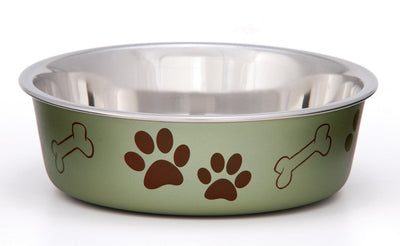 Loving Pets Metallic Dog Bowl Artichoke SM