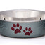 Loving Pets Metallic Dog Bowl Blueberry MD