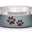 Loving Pets Metallic Dog Bowl Blueberry SM